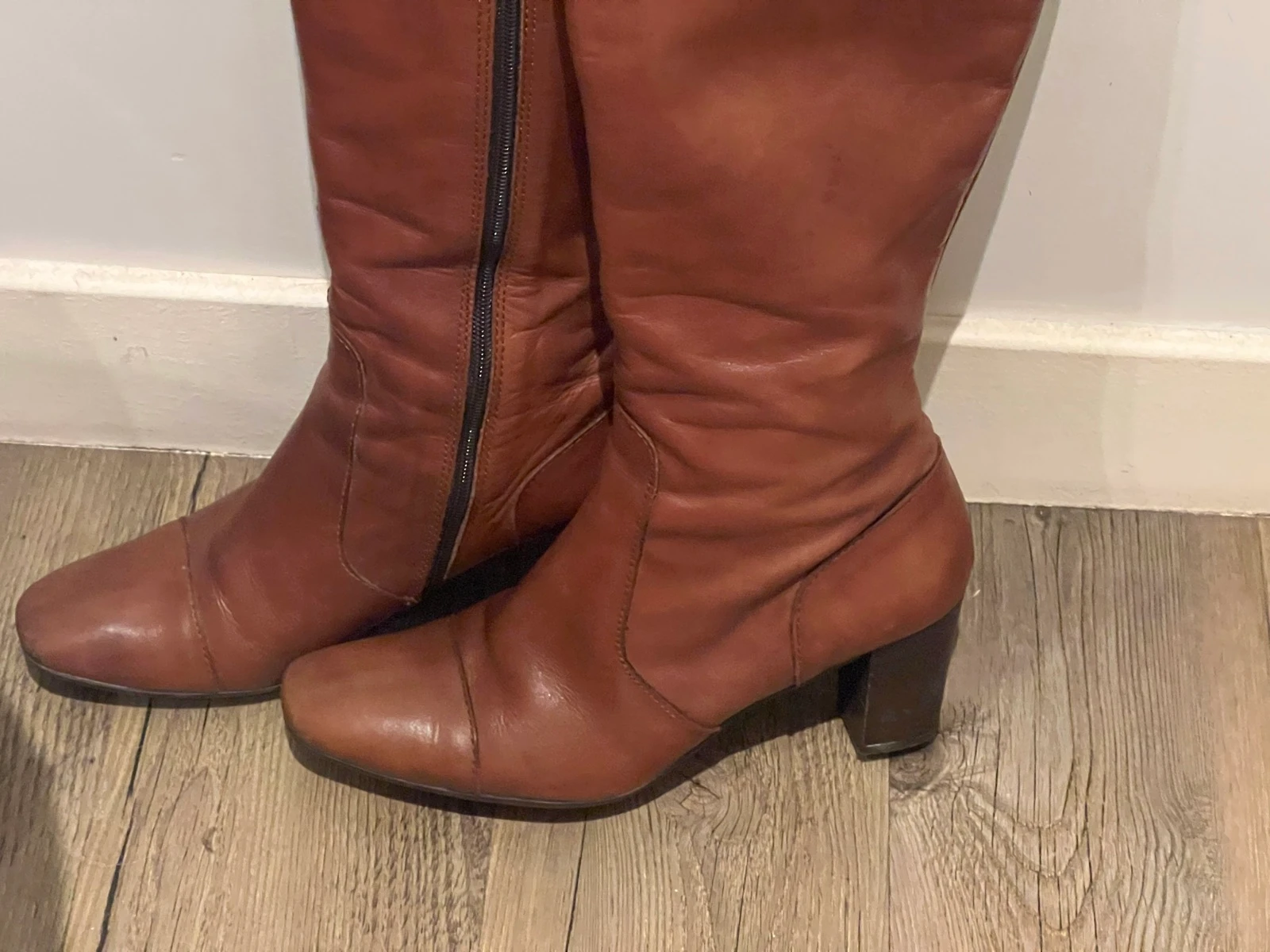 Minelli high leather heeled boots – photo 5